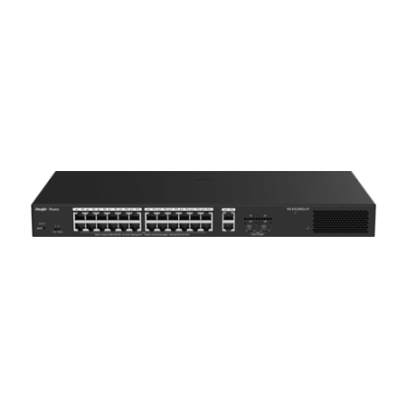 Switch-uri de retea - Switch L2, 24 x RJ45 1G PoE+, 2 x RJ45 1G, 2 x SFP 1G, Cloud Management - Ruijie Reyee RG-ES228GS-LP