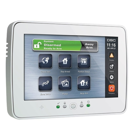 Tastaturi efractie - Tastatura touch screen color 7', 248 zone, alb, EN/RO, SERIA PRO - DSC HS2TCHPROEE1