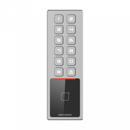 Terminal control acces, PIN/Card M1, Wiegand, RS485, Alarma, IK08 - HIKVISION DS-K1T805MX [1]
