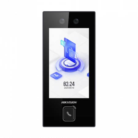 Terminal control acces recunoastere faciala, 4.5 inch touch screen, M1, WiFi, PoE - HIKVISION DS-K1T344MBWX-E1 [1]