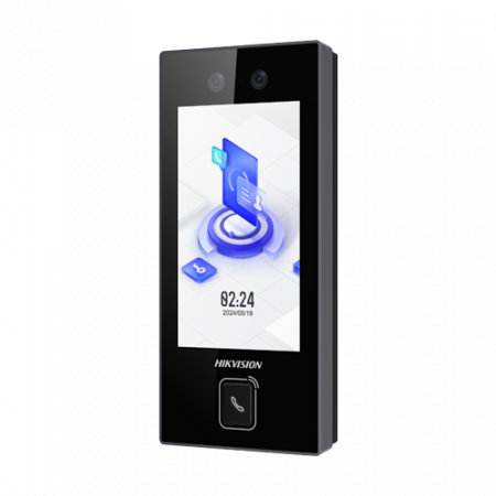 Terminale control acces Web Management - Terminal control acces recunoastere faciala, 4.5 inch touch screen, M1, WiFi, PoE - HIKVISION DS-K1T344MBWX-E1