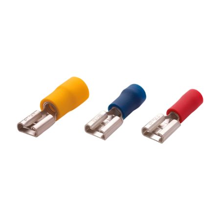 Organizatoare si accesorii - Terminale izolate de tip mama, sec. transversala 1.5-2.5mm, latimea soclului 0.8x6.35mm, 200buc/set PFD-2638