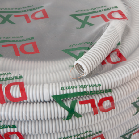 Tub flexibil (copex) - Tub flexibil (copex) D20, Halogen free, ignifug, cu fir tragere, rola 100 metri - DLX CRP-869-20