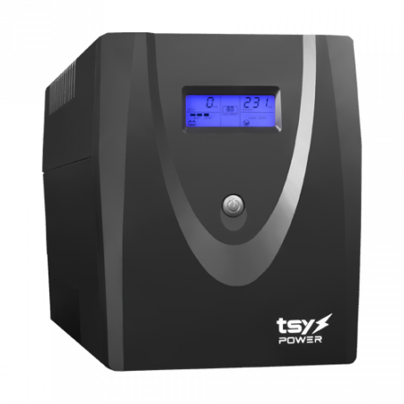 Surse de alimentare si UPS - UPS TSY Power, 2000VA/1200W, LCD, AVR-repornire automata, Management, 4 x Schuko, 2 x RJ45, 1 X USB type B TSY-MP-2K0-LCD