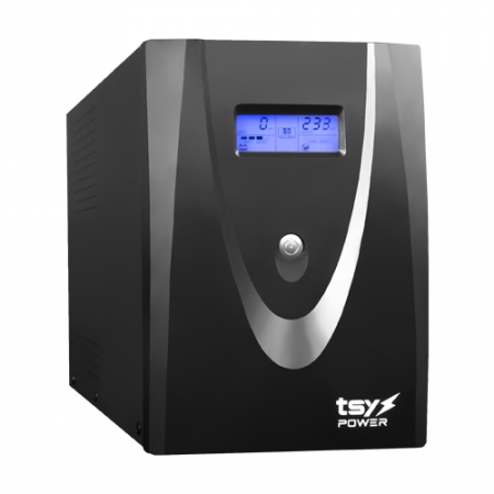 Surse de alimentare si UPS - UPS TSY Power, 3000VA/1800W, LCD, AVR-repornire automata, 4 x Schuko TSY-MP-3K0-LCD