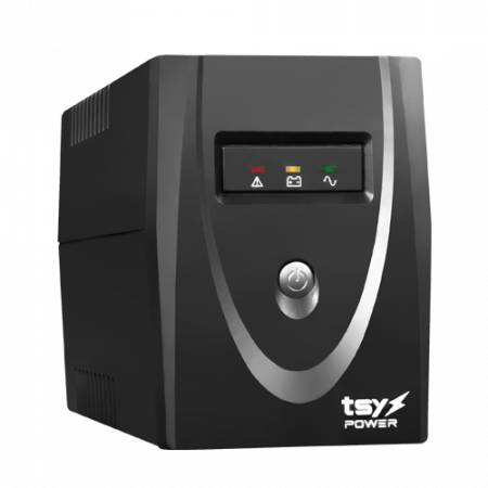 Surse de alimentare si UPS - UPS TSY Power, 600VA/360W, LED, AVR-Repornire automata, Management, 2 x Schuko, 2 x RJ45, 1 X USB type B TSY-MP-0K6-LED