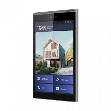 Panouri exterioare - Videointerfon TCP/IP, 10.1' touch screen, 2x2MP, Recunoastere Faciala, Card, Alarma - HIKVISION DS-KD9633-WBE6