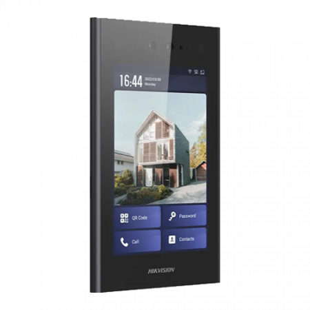 Videointerfon TCP/IP, 8' touch screen, recunoastere faciala - HIKVISION DS-KD9403-E6 [1]