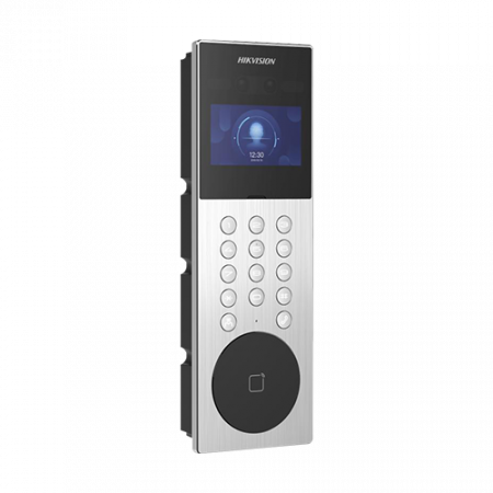 Videointerfon TCP/IP pentru blocuri si spatii birouri, 4.3' touch screen, 2x 2MP, Recunoastere faciala, Card, Alarma - HIKVISION DS-KD9203-ME6 [2]