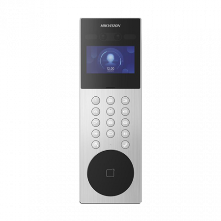 Panouri exterioare - Videointerfon TCP/IP pentru blocuri si spatii birouri, 4.3' touch screen, 2x 2MP, Recunoastere faciala, Card, Alarma - HIKVISION DS-KD9203-ME6