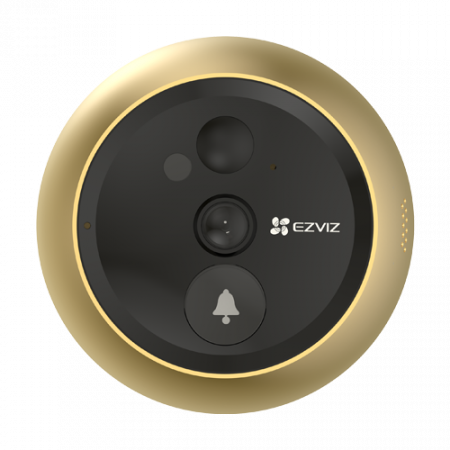 Vizor electronic smart, Wi-Fi, FullHD, monitor 4.3 inch, sonerie, acumulator 4600mAh, Auriu - EZVIZ CS-DP2C-Golden [3]