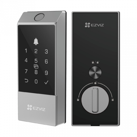 Smart Home - Yala inteligenta cu amprenta, multiple metode de deblocare, Wi-Fi, verificare status inchidere - EZVIZ CS-DL04(WBCP,M)