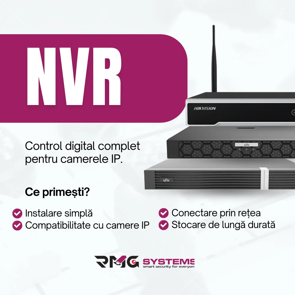NVR | Control și stocare digitală pentru camerele IP