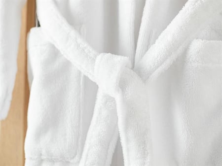 Halat hotelier alb personalizat NASI, bumbac premium [8]