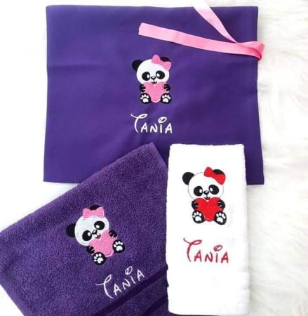 Set grădiniță - săculeț + 2 prosopele bumbac premium [1]