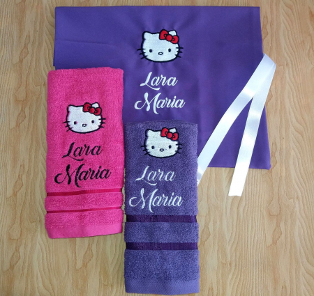 Set grădiniță - săculeț + 2 prosopele bumbac premium [3]