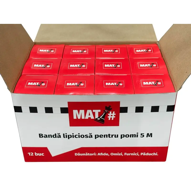 Banda lipicioasa pentru pomi MAT - 14 cm x 5 m, Afide, Furnici, Omizi [3]