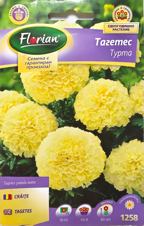 Flori - 1258 Craite Albe / Tagetes Erecta Nana