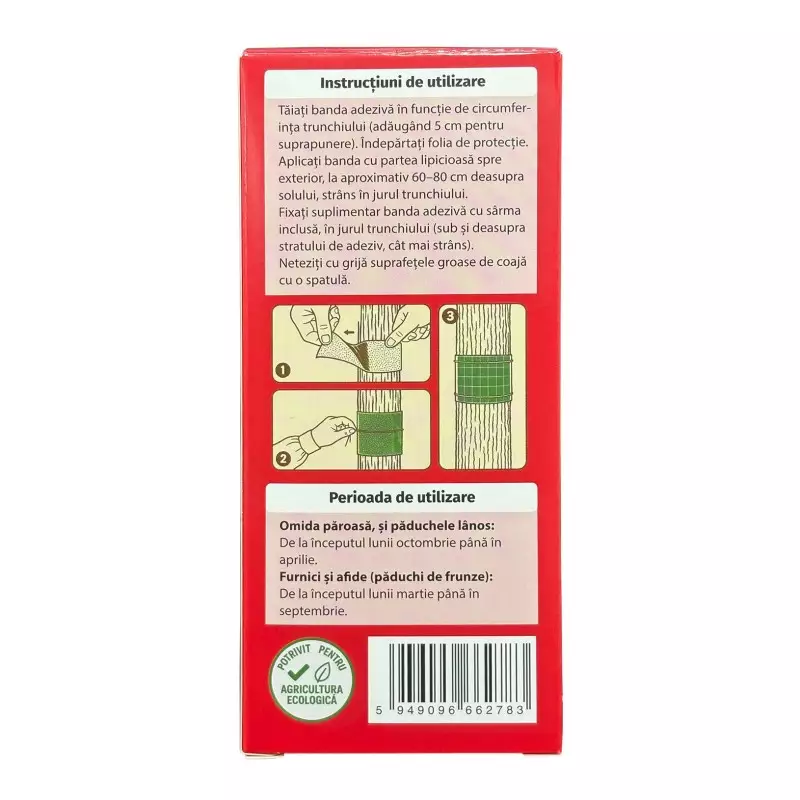 Banda lipicioasa pentru pomi MAT - 14 cm x 5 m, Afide, Furnici, Omizi [1]
