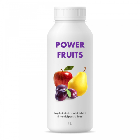 Fertilizant - Biostimulator organic lichid pentru livezi, Power Fruits, 1 litru