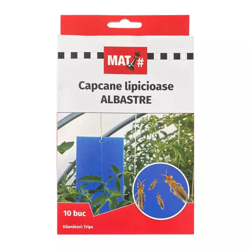 Capcane - Capcane lipicioase albastre MAT - set 10 placi, Trips