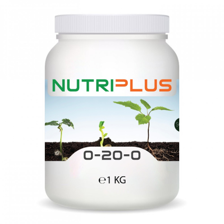 Fertilizant - Ingrasamant premium granulat cu fosfor pentru dezvoltarea radacinilor, NutriPlus 0-20-0, 1 Kg