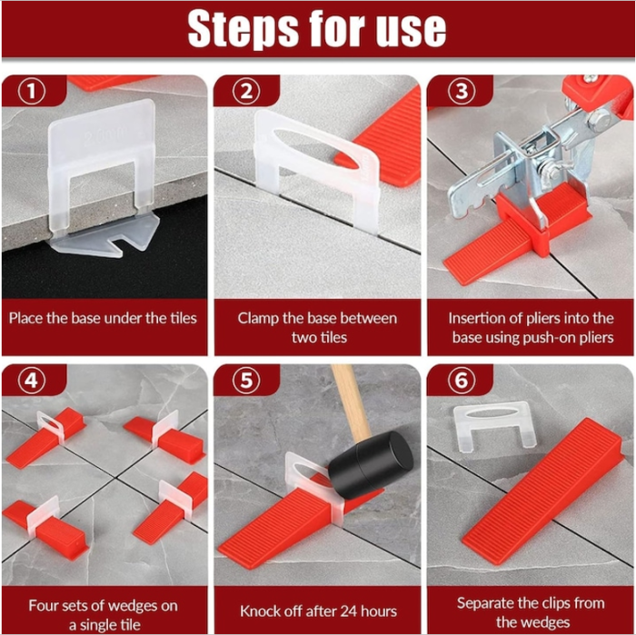 Set 500 Clipsuri cu rost 1 mm + 100 Pene [2]