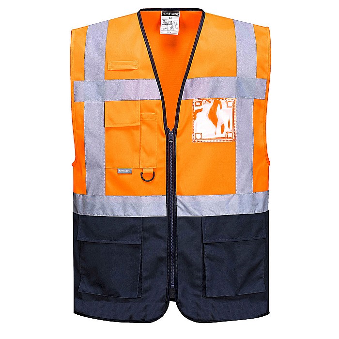 Vesta Warsaw Hi-Vis Contrast Executive Vest , PORTWEST C476ONR [1]