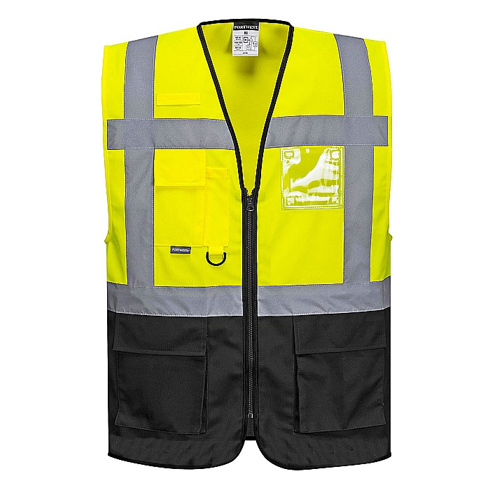 Vesta Warsaw Hi-Vis Contrast Executive Vest , PORTWEST C476YBR [1]
