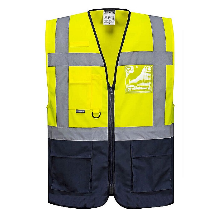 Vesta Warsaw Hi-Vis Contrast Executive Vest , PORTWEST C476YNR [1]
