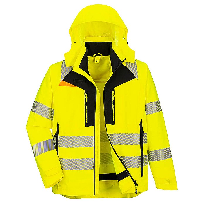 DX4 Hi-Vis 4-in-1 Jacheta, PORTWEST DX466YBR [1]