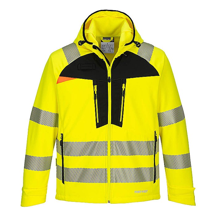 DX4 Hi-Vis Softshell ( 3L), PORTWEST DX475YBR [1]