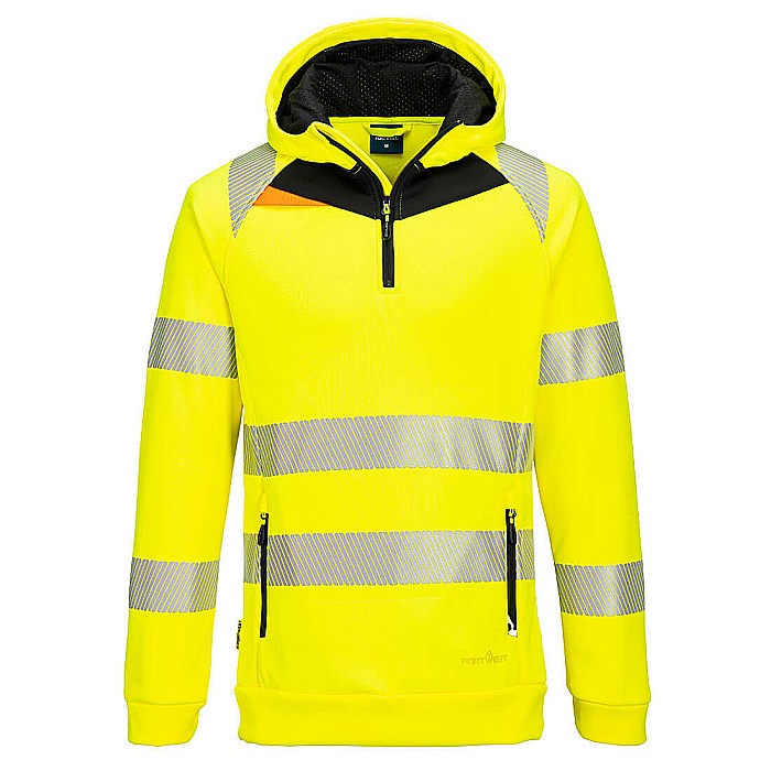 DX4 Hi-Vis 1/4 Zip Hanorac, PORTWEST DX482YBR [1]