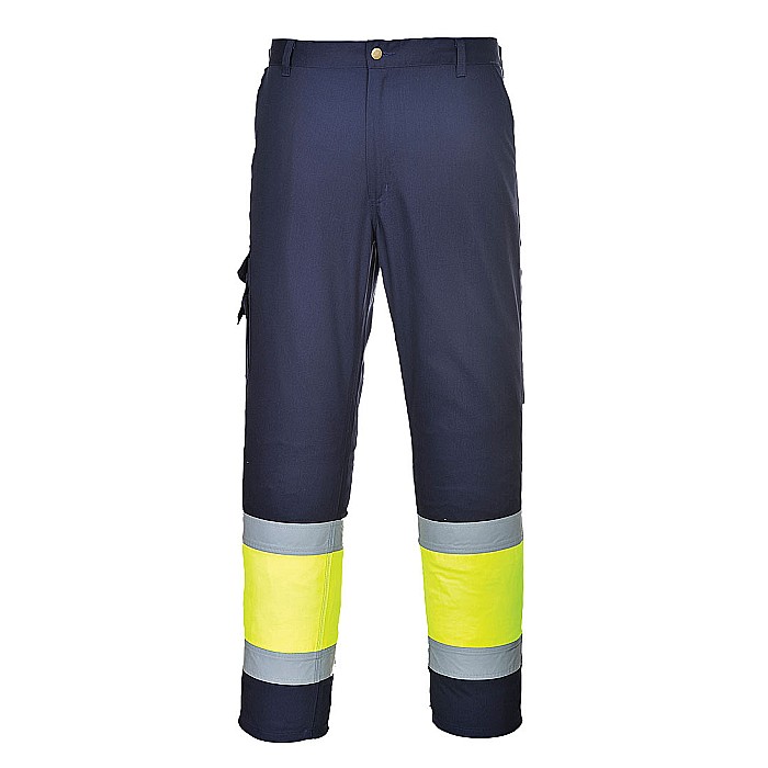 Pantaloni de service Hi-Vis Contrast clasa 1, PORTWEST E049YNR [1]