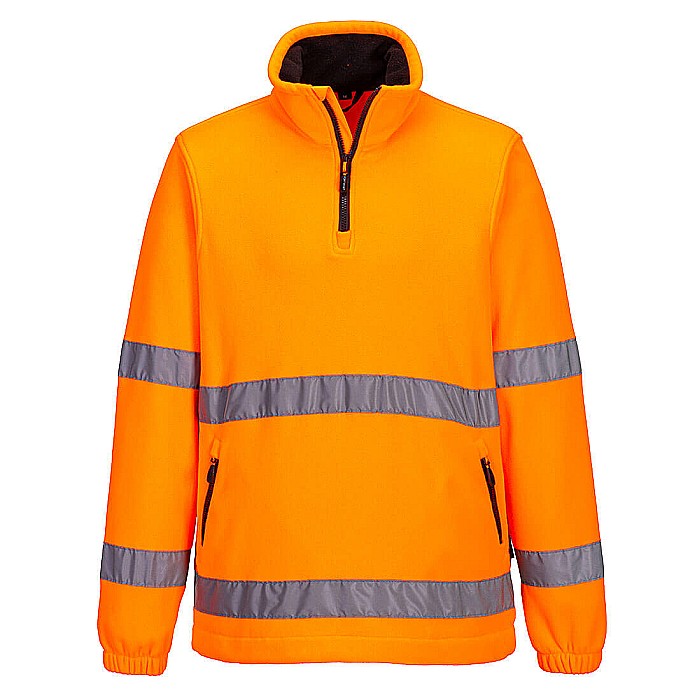 Hi-Vis 1/2 Zip Fleece, PORTWEST F302ORR [1]
