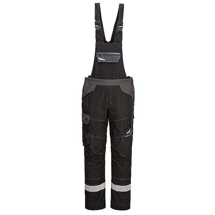WX3 Pantaloni cu Pieptar FR, PORTWEST FR405BKR [1]