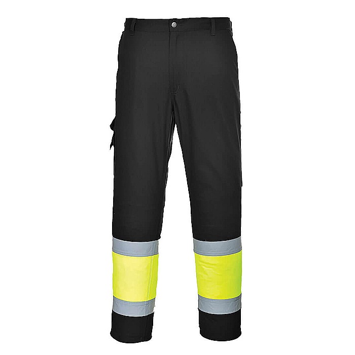 Pantaloni de serviciu Hi-Vis Lightweight Contrast clasa 1, PORTWEST L049YBR [1]