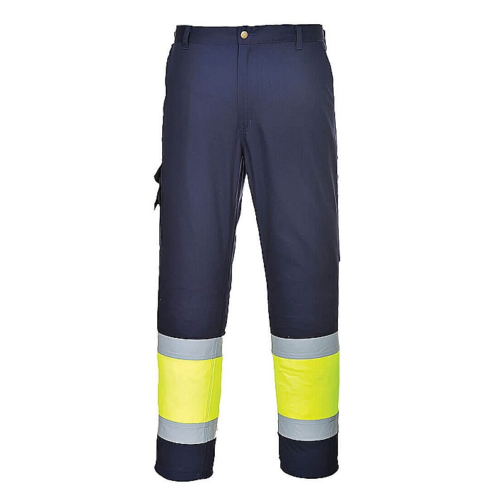 Pantaloni de serviciu Hi-Vis Lightweight Contrast clasa 1, PORTWEST L049YNR [1]