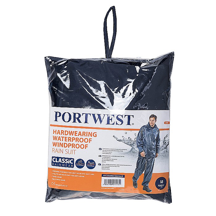 Costum de ploaie Essentials (costum din 2 piese), PORTWEST L440NAR [1]