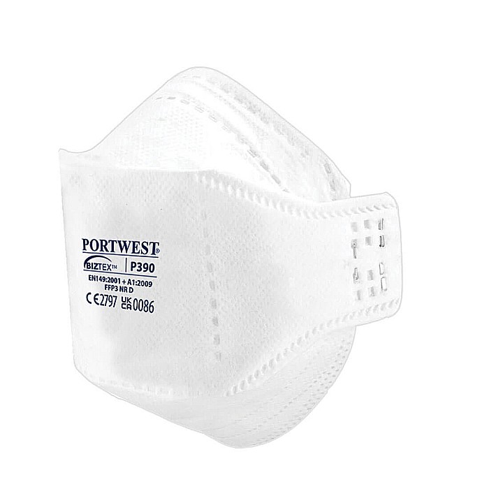 Respirator EAGLE FFP2 Dolomite Fold Pliat, PORTWEST P390WHR [1]