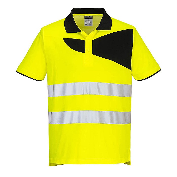 PW3 Tricou Polo HiVis S/S, PORTWEST PW212YBR [1]