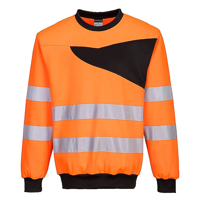 Hanorac PW2 Hi-Vis Crew Neck, PORTWEST PW277OBR [1]
