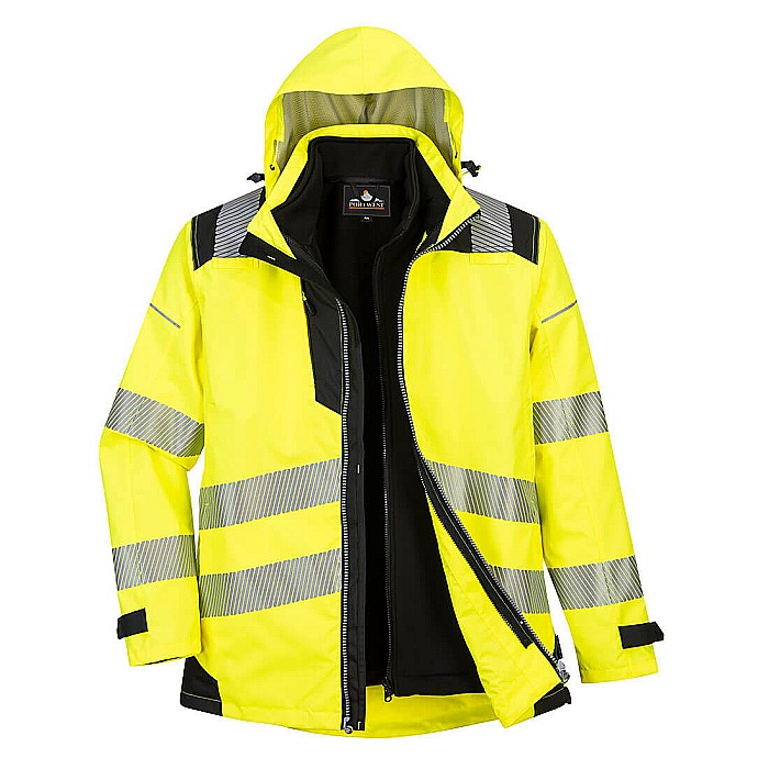 Jachetă 3-în-1 HiVis PW3, PORTWEST PW365YBR [1]
