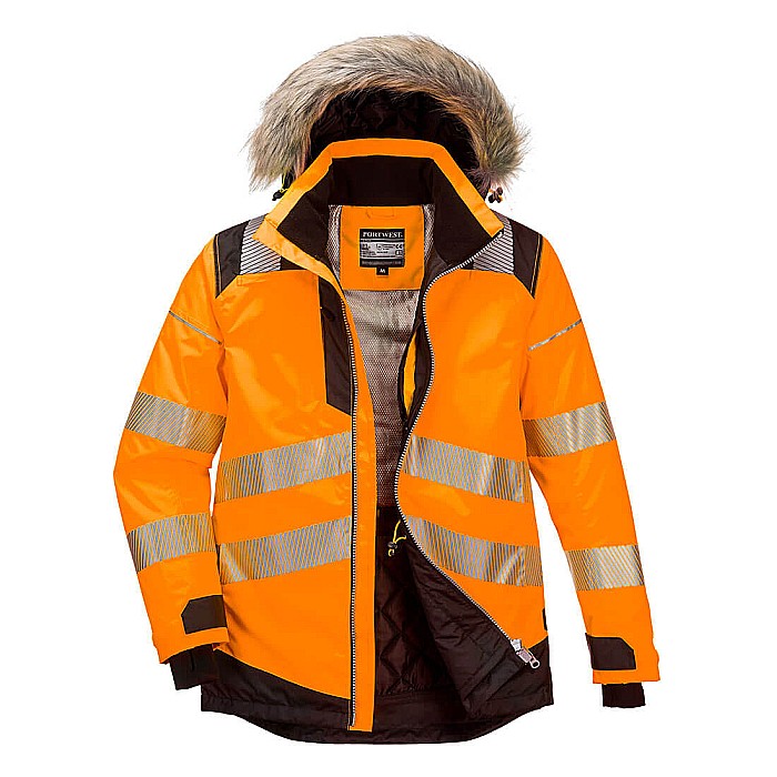 PW3 Jacheta Parka de Iarna Hi-Vis, PORTWEST PW369OBR [1]
