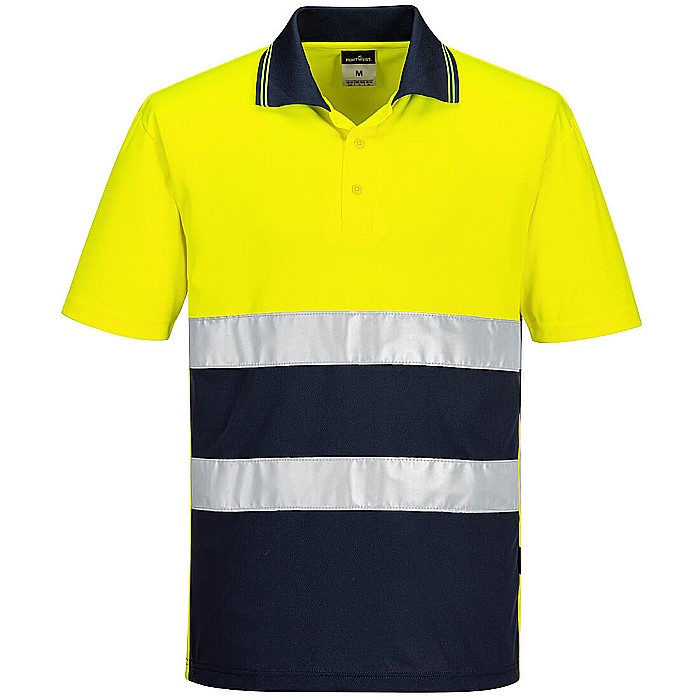 Tricou Polo Hi-Vis Lightweight Contrast S/S , PORTWEST S175YNR [1]