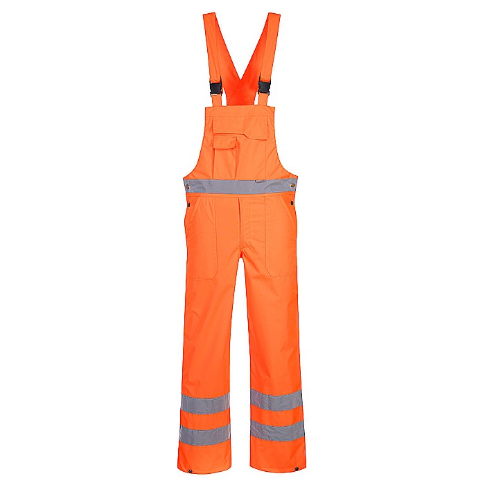 Pantaloni cu pieptar Hi-Vis- necaptusiti, PORTWEST S388ORR [1]