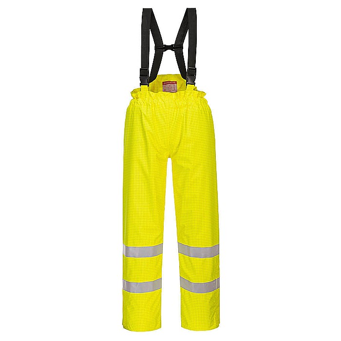 Pantaloni Captusiti Bizflame Rain HiVis Antistatici FR, PORTWEST S781YER [1]