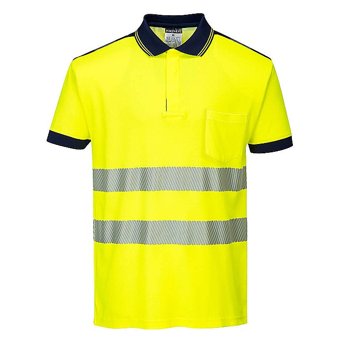 PW3 Tricou Polo Hi-Vis Vision , PORTWEST T180YNR [1]