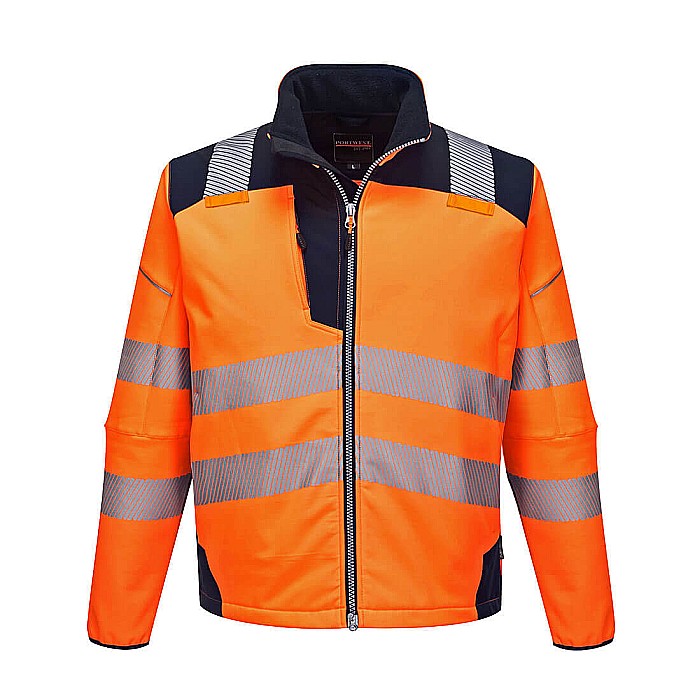 PW3 Jacheta Softshell Vision HiVis , PORTWEST T402ONR [1]