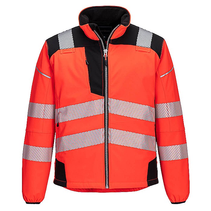 PW3 Jacheta Softshell Vision HiVis , PORTWEST T402RBK [1]